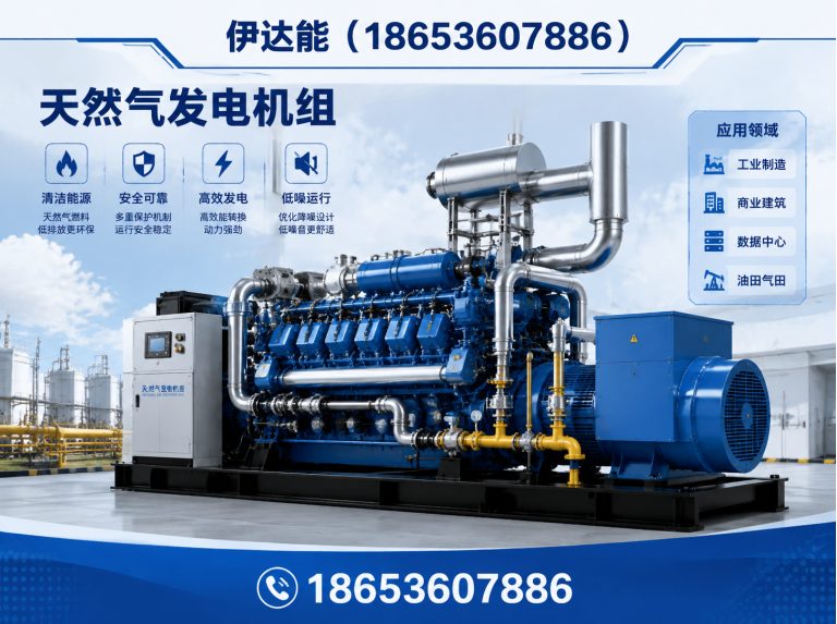 潍城区250kW锡柴天然气发电机展示图